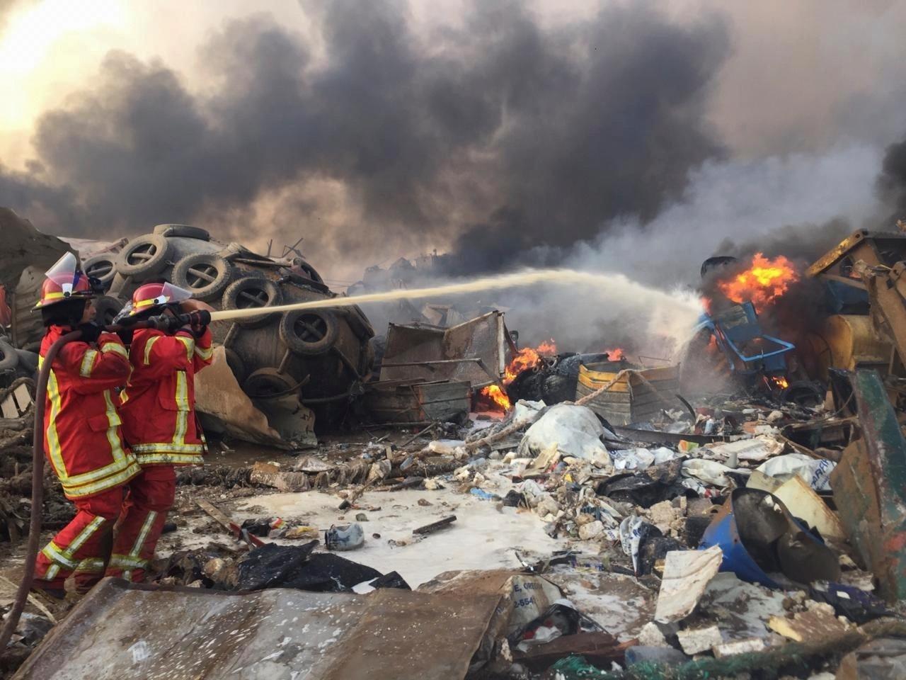 A explosão atingiu a área do porto de Beirute - Mohamed Azakir / Reuters